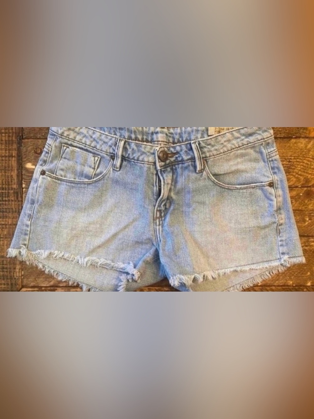 Women’s Denim Cutoff Shorts - (Size S)